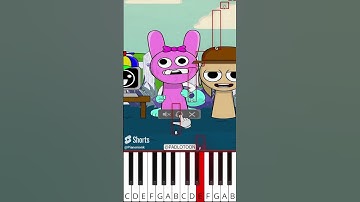 Fake Pinki or Original Pinki? 😂 #sprunki #shorts #incredibox (@PADLOTOON) - Octave Piano Tutorial