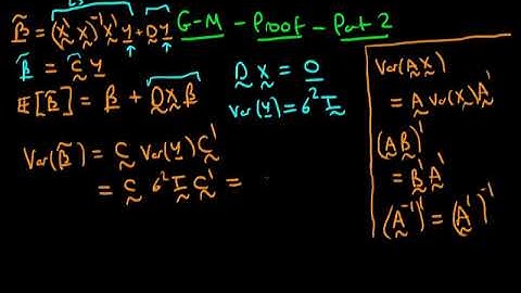 A Graduate Course in Econometrics Lecture 16 | The Gauss Markov Theorem Proof (Matrix Form) - Part 2