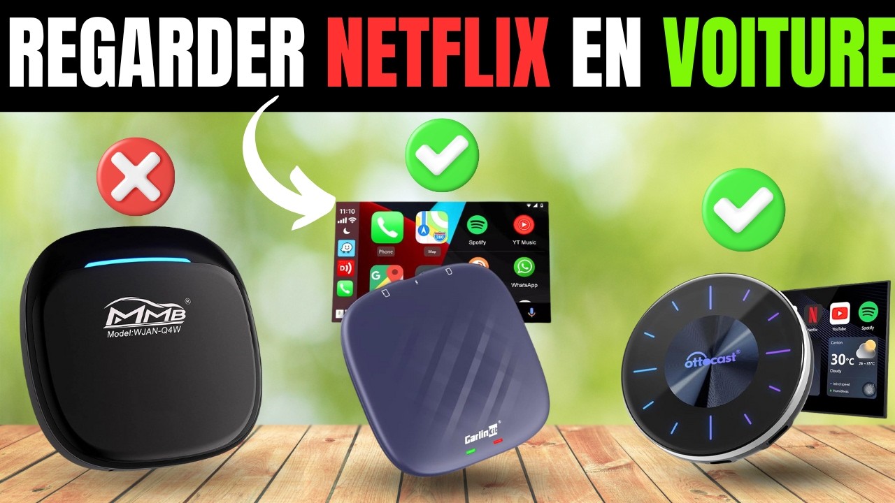 ✅ TOP 7 Meilleurs Adaptateurs AI BOX CarPlay & Android Auto [2026] 🚗 Regarde NETFLIX en Voiture