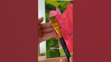 "How to Blur Background" | Part 6: Peach Orchids #cozyart #arttipsandtricks #paintinginspiration