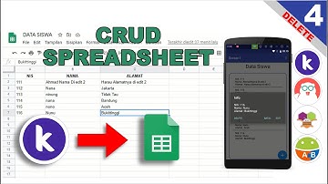 4. CRUD SpreadSheet (Delete) - Kodular | MIT App Inventor | Appybuilder | Thunkable