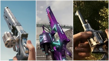 Magnum Revolver gun animation in 25 different games