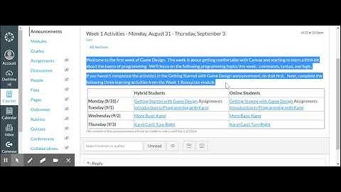 Course Navigation: Assignments