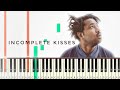 Sampha Incomplete Kisses Reggiewatkins Piano Synthesia Tutorial mp3