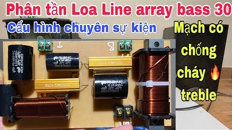 Phân tần loa line array bass 30