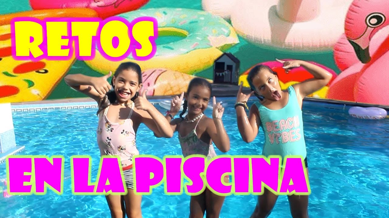 Retos Juegos Y Saltos Al Agua En Verano 💦 En La Piscina Con Hinchables