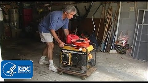 Safe use of a portable generator following severe weather
