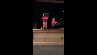 Sarah Hamman recording for Honors Performance Series at Carnegie Hall
