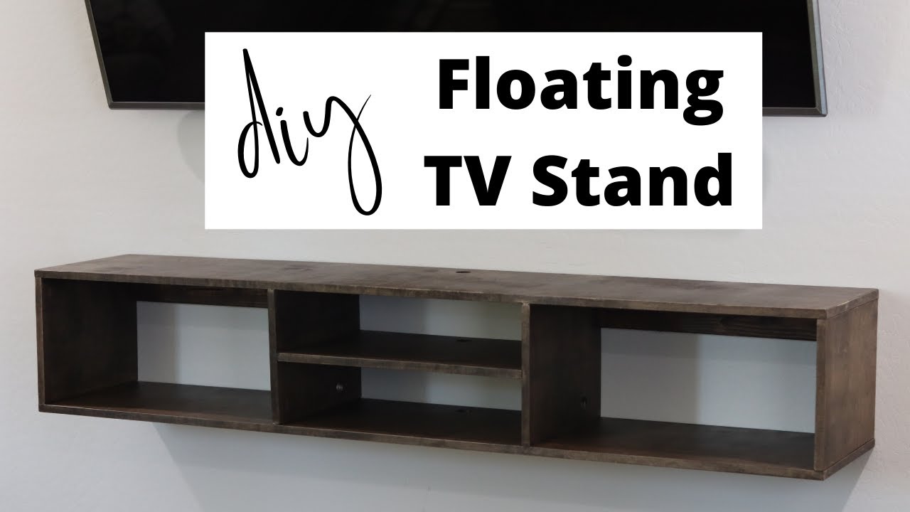 Easy Diy Floating Tv Stand ✨ Weekend Project! - Youtube