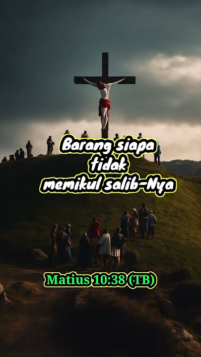 Barang siapa tidak memikul salib Ku #shorts