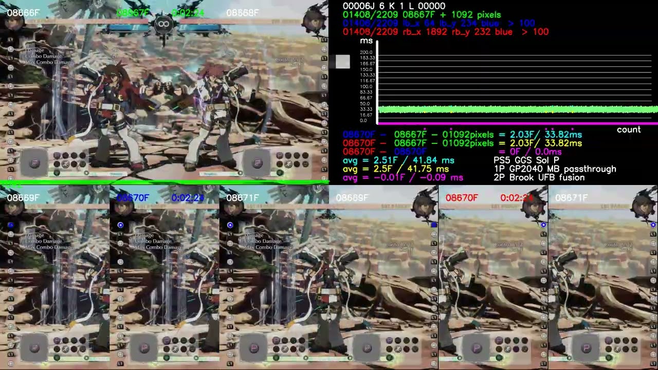 PS5 GGS Sol P   1P GP2040 MB passthrough   2P Brook UFB fusion results