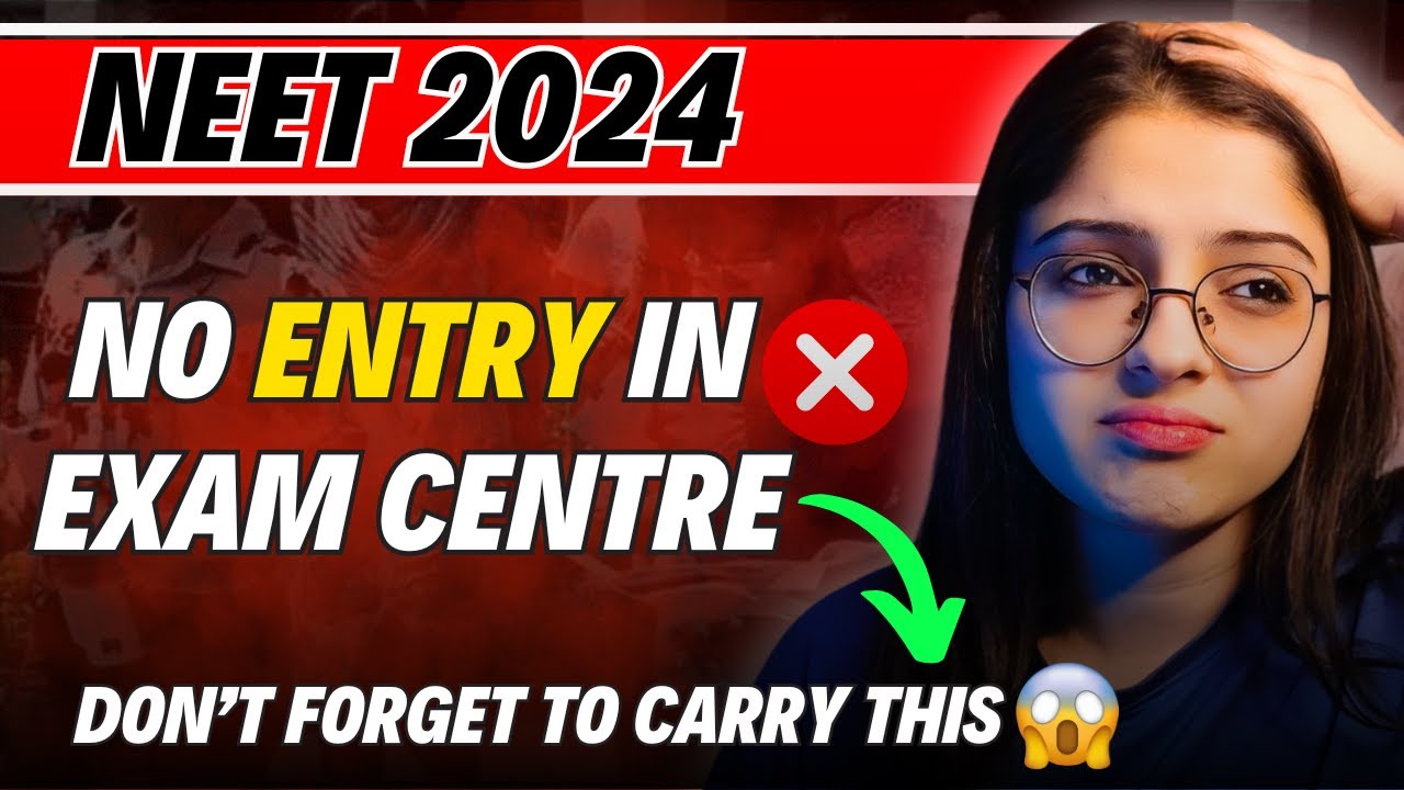 Things to Carry to NEET 2024 Exam Centre | Mandatory Documents 😱 | Must ...