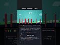Christmas Mini Game 🎄 | Santa Road Animation Using HTML CSS JS #shorts #gameplay #santa #cristamas