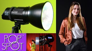 PopSpot 50 V.2 - Compact, Focusable Cinema LED Light for Photo and Video