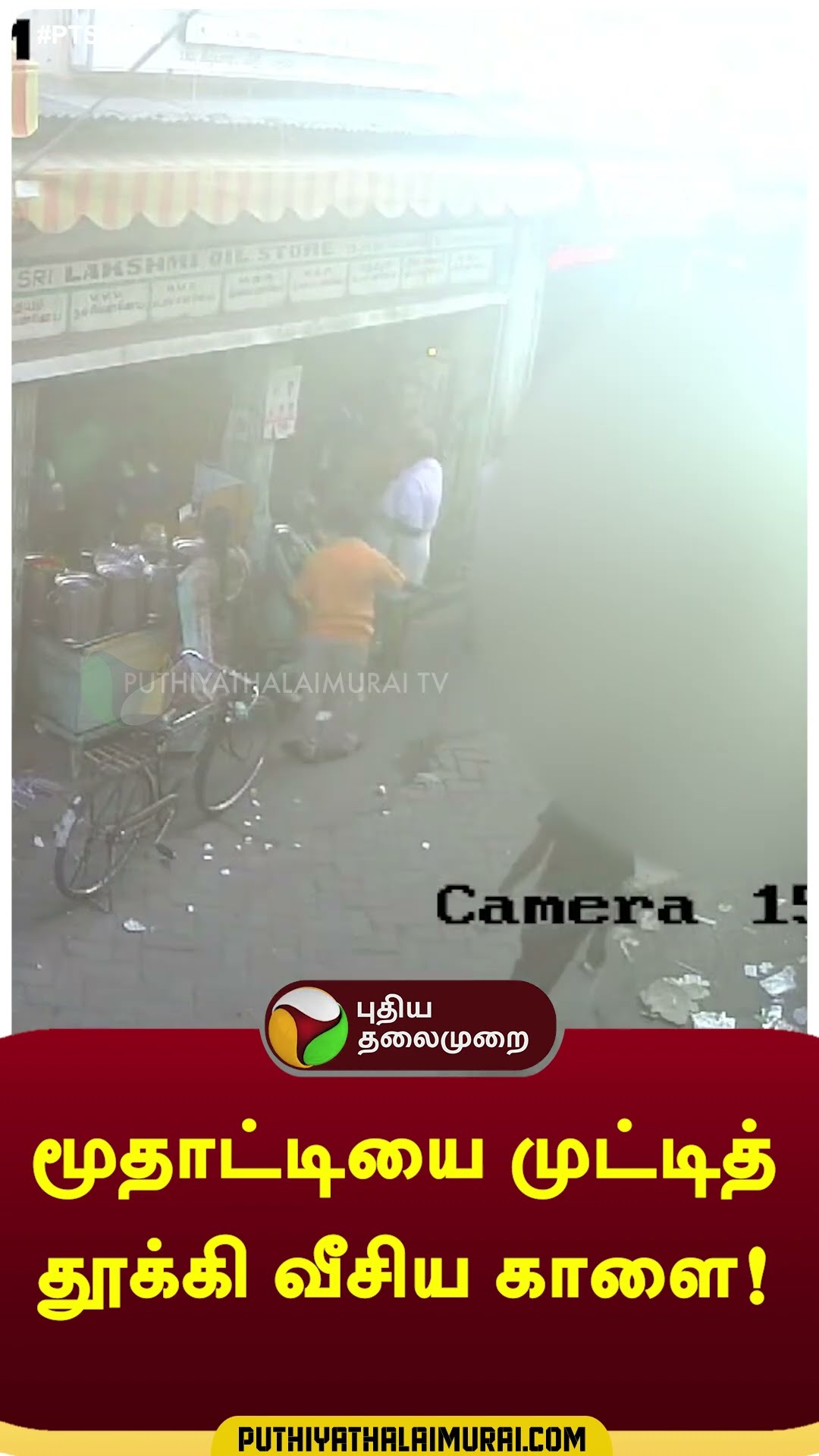 மூதாட்டியை முட்டித் தூக்கி வீசிய காளை!  | #madurai | #bull | #shorts