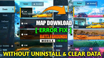 BGMI MAP DOWNLOAD PROBLEM SOLVED |  BATTLEGROUNDS MOBILE INDIA MAP DOWNLOAD ERROR FIX