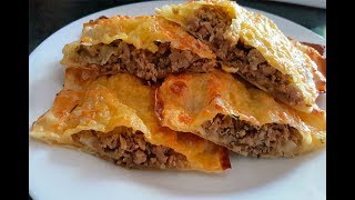 Быстрая закуска из лаваша с фаршем! Нереально вкусно! Разлетаются мгновенно! Быстрая закуска из лаваша с фаршем! Нереально вкусно! Разлетаются мгновенно!
