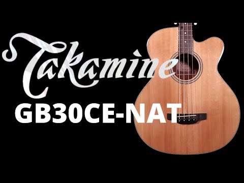 Takamine GB30CE-NAT Acoustic Bass Guitar! - Solid Spruce and Mahogany, the PB&amp;J of Takamine Woods!