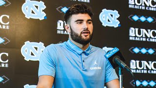 UNC Football South Carolina Week Interview - Sam Howell (8/27/2019)