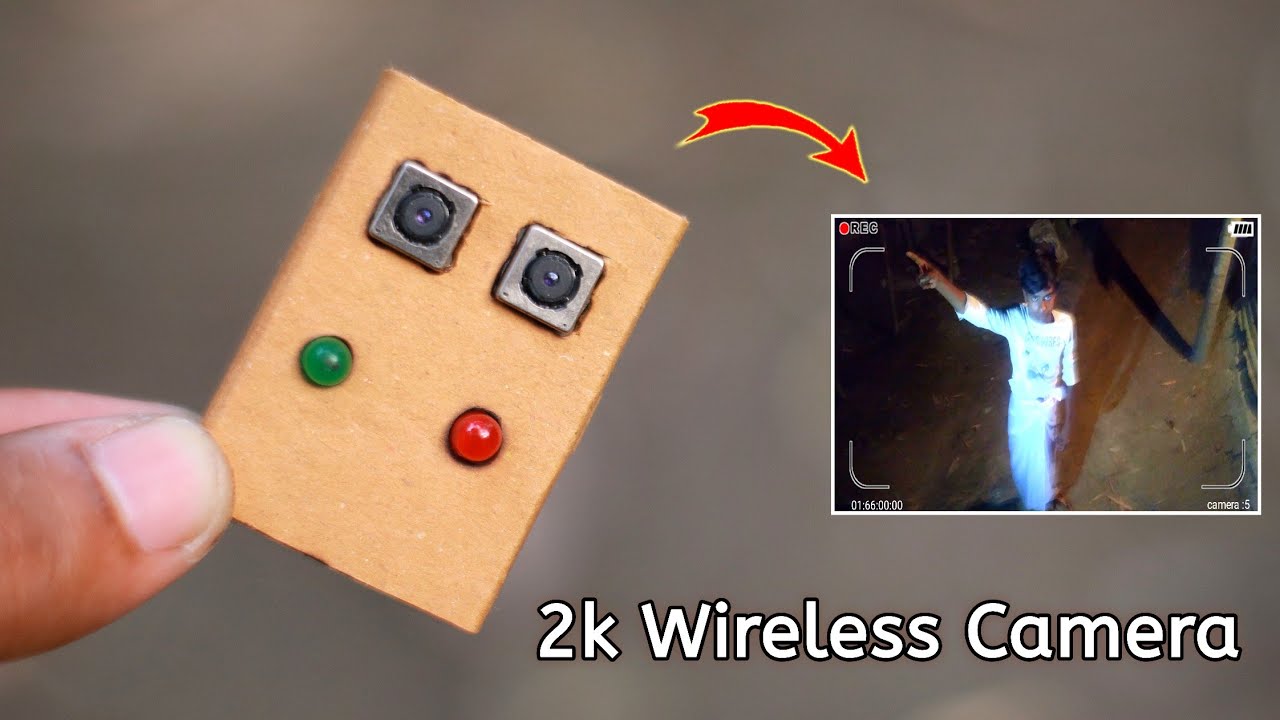 How To Make LED Sensor Wireless 2k Spy Camera Best cheap wireless