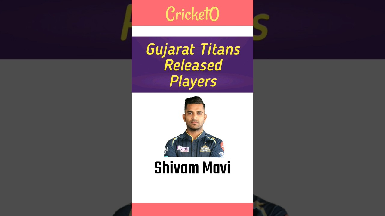 Gujarat Titans Released Players 2024  IPL 2024   shorts  ipl2024