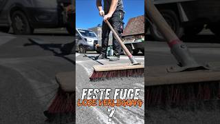 feste unkrautfreie Fuge bei loser Verlegung! #galabau #handwerk