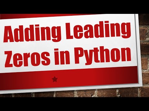 Adding Leading Zeros