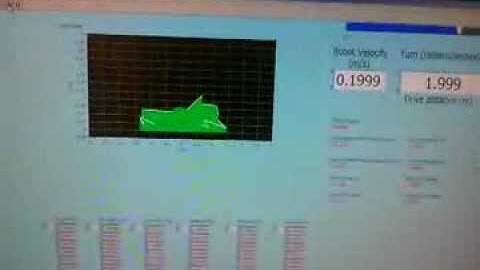 DaNI 2.0 sensing objects and producing an XY image on the computer of its surroundings