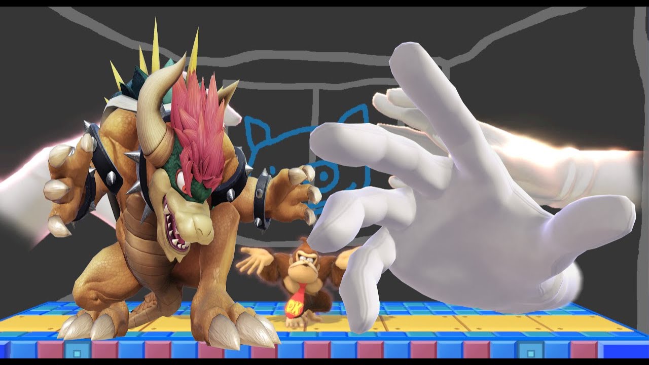 MUGEN RIVALS OF AETHER BOSSES GIGA KING BOWSER & MASTER HAND - YouTube
