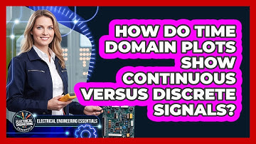 How Do Time Domain Plots Show Continuous Versus Discrete Signals?