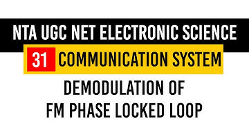 Communication System 31 Demodulation of FM Phase Locked Loop PLL