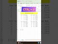Excel All Border Shortcuts #shorts #short #shortsvideo #shortvideo #youtubeshorts #youtube #viral