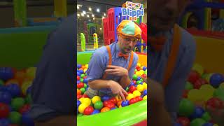 Blippi Plays With Dinosaur Toys In A Ballpit! | Blippi Shorts | #Shorts #Blippi #Toys