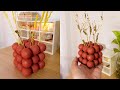 DIY Wood Beads Vas Flower Holder | Bubble Cube