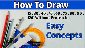 Drawing 30°, 60°, 90°, 120° Angles | constructing an angle | How to construct | Toppscholars