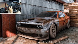 Rebuilding dodge challenger SRT hellcat (1000HP) -Forza horizon 5 | thrustmaster T300RS gameplay AH