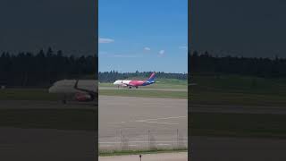 Wizz Air A321-200 take of from TKU to GDN