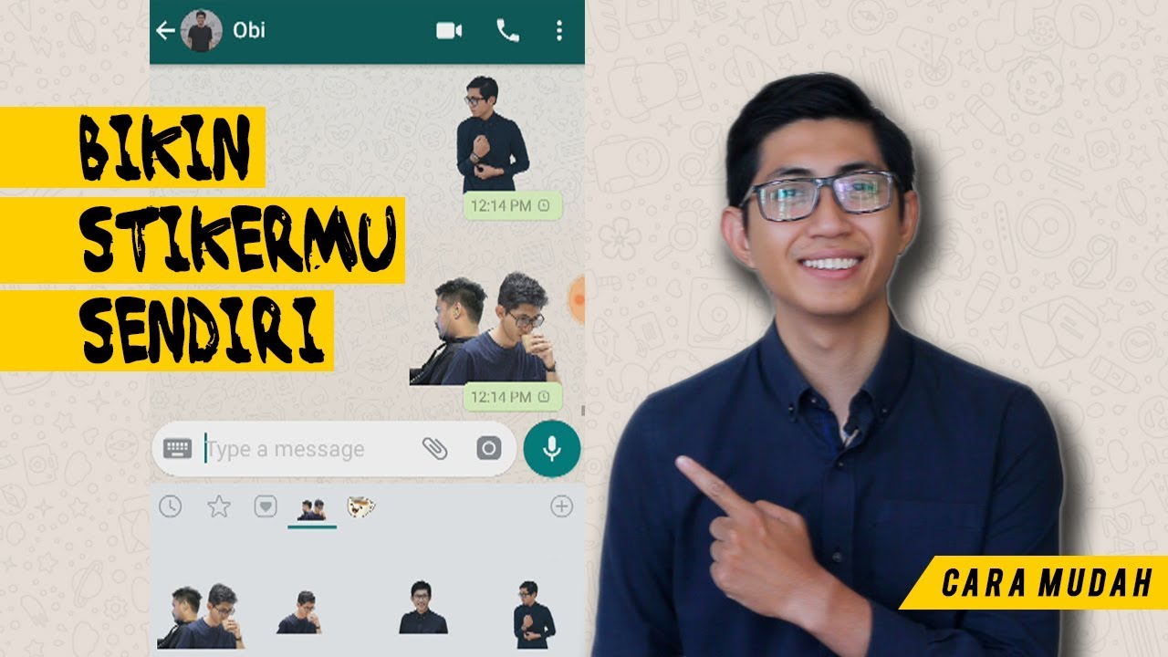 Cara Bikin Stiker  Whatsapp Dengan Foto Kita Sendiri Pakai 