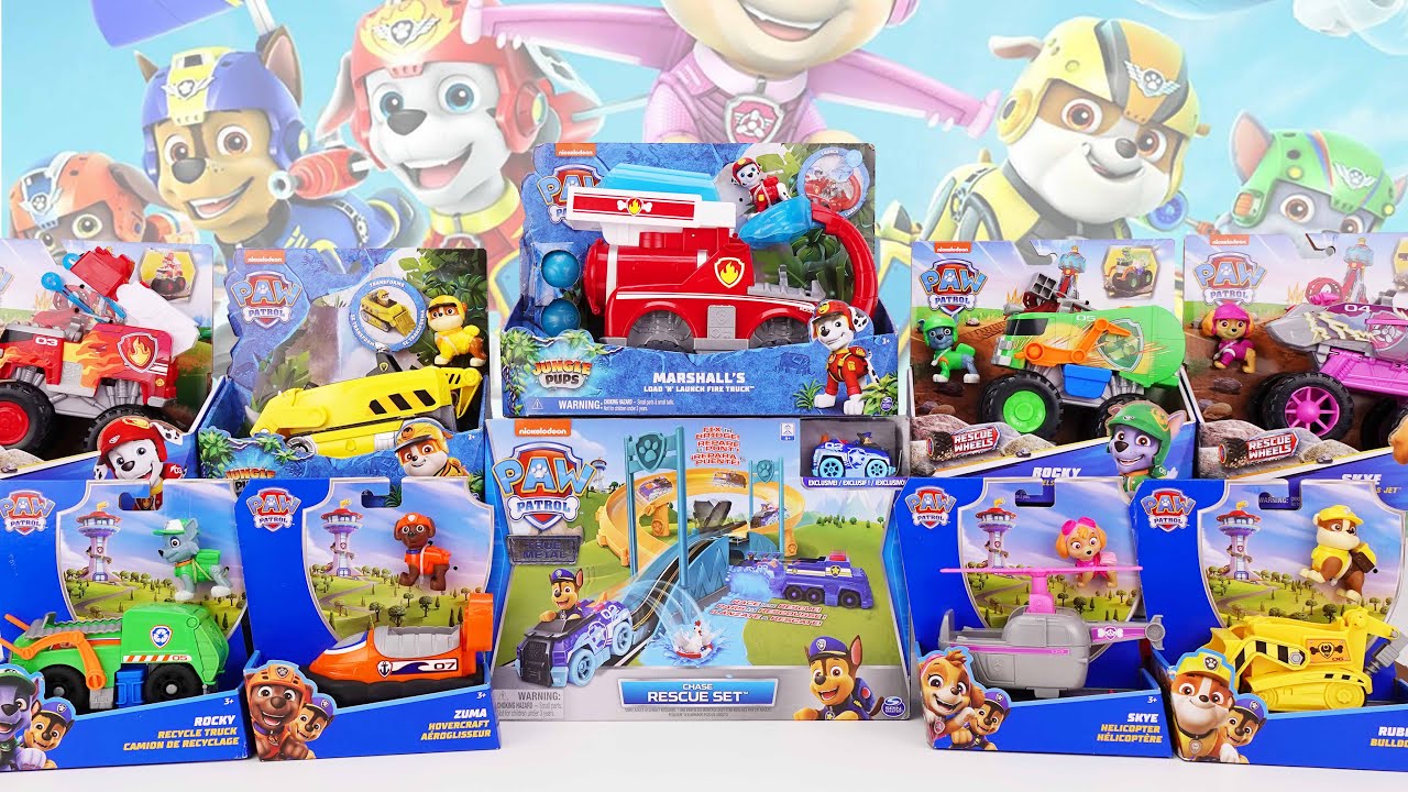 Paw Patrol Marshall Toy Collection Unboxing ASMR toy review | Marshall RC Fire Truck