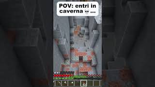 POV: entri in caverna💀... #minecraft  #minecraft #meme #funny #games