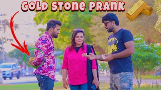 Gold Stone Prank With Girl