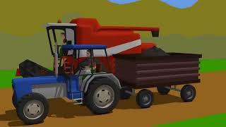 Tractors and Combine harvesters for the youngest | Bajka Traktor i Kombajn zbożowy 🚜🚜
