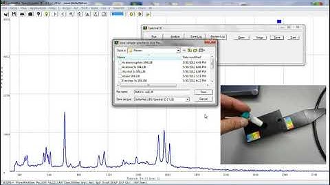StellarNet Raman Spectroscopy Tutorial  Raw Material ID mp4