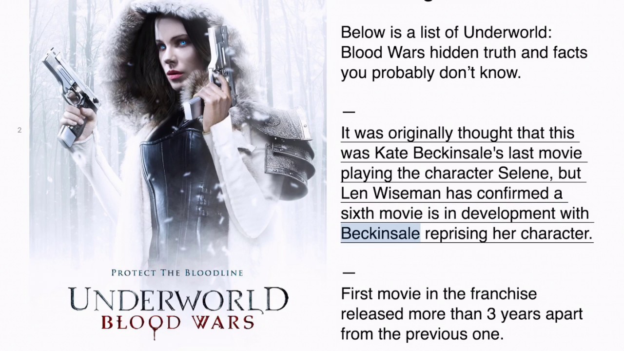 Underworld: Blood Wars Hidden Facts & Truth You Probably Don’t Know