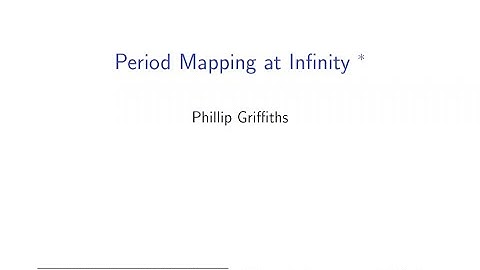 Period Mapping at Infinity