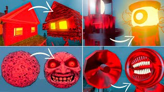 EVERYTHING TURNED RUBY INTO MONSTERS | HOUSE HEAD, LIGHTHOUSE MONSTER, SCARY MOON. SIREN HEAD