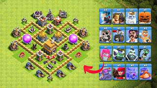 Single Event Troop VS Town Hall 5 max | #clashofclans