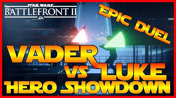 LUKE & VADER 1 vs 1 | Star Wars Battlefront 2 | NEW HERO SHOWDOWN MAPS | BEST LIGHTSABER DUEL
