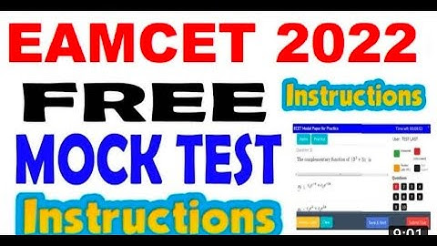 EAMCET ONLINE MOCK TEST FREE | EAMCET ONLINE EXAM FREE TEST