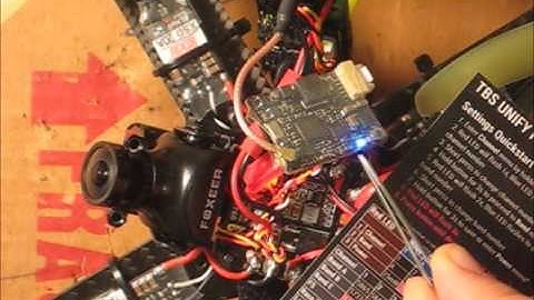 Specs Build Part 16 - Unlock and switch channels on TBS UNIFY VTX